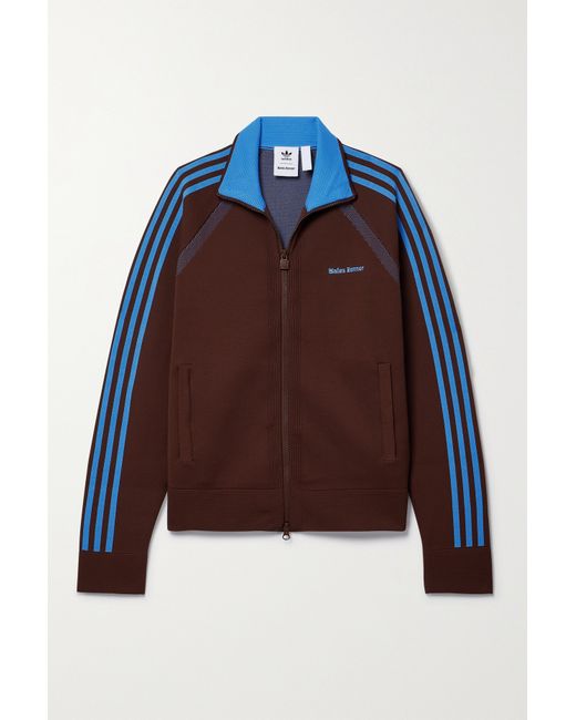 Adidas Originals Wales Bonner Mesh-trimmed Recycled Stretch-knit Track Jacket