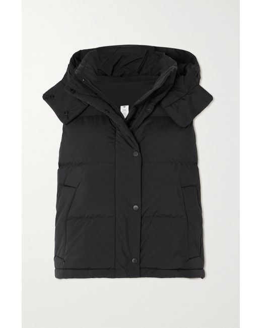 Lululemon Wunder Puff Cropped Hooded Quilted Recycled-glyde Down Vest