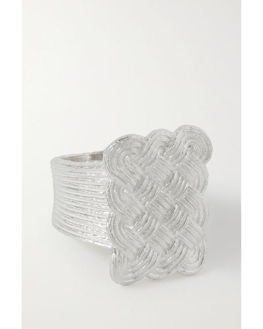 Bleue Burnham Woven Willow Recycled Sterling Ring