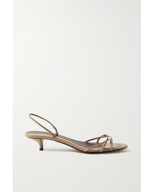 The Row Harlow Leather Slingback Sandals