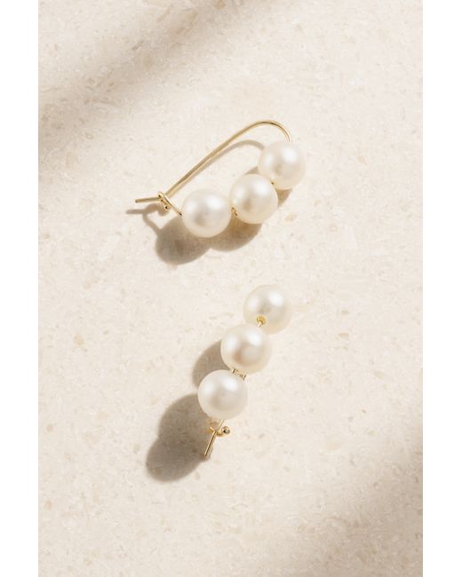 Mizuki 14-karat Pearl Earrings