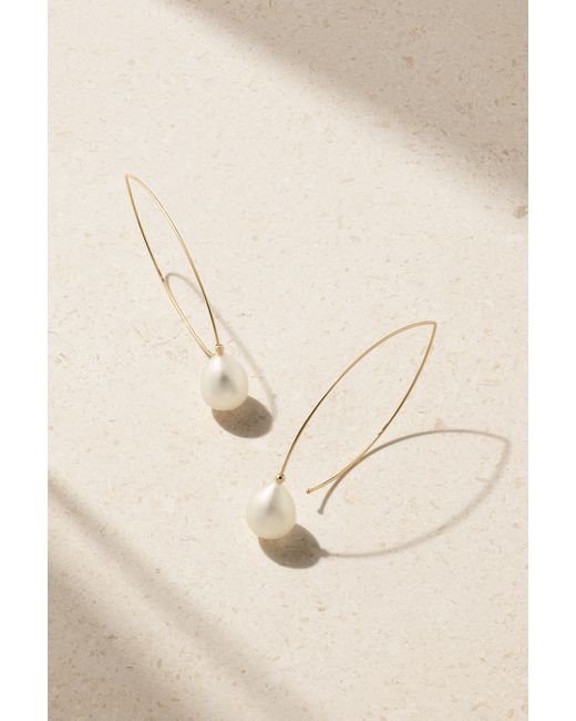 Mizuki Medium 14-karat Pearl Earrings