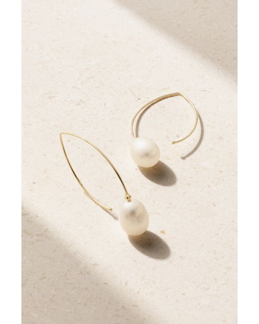 Mizuki Small 14-karat Pearl Earrings