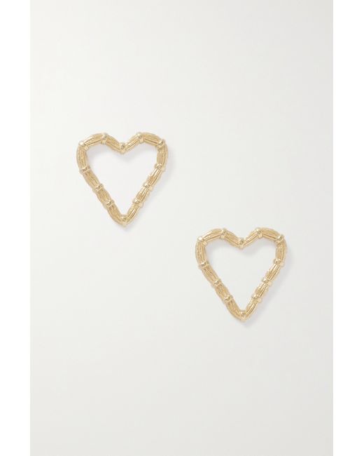 Bleue Burnham Heart Willow Recycled 9-karat Earrings