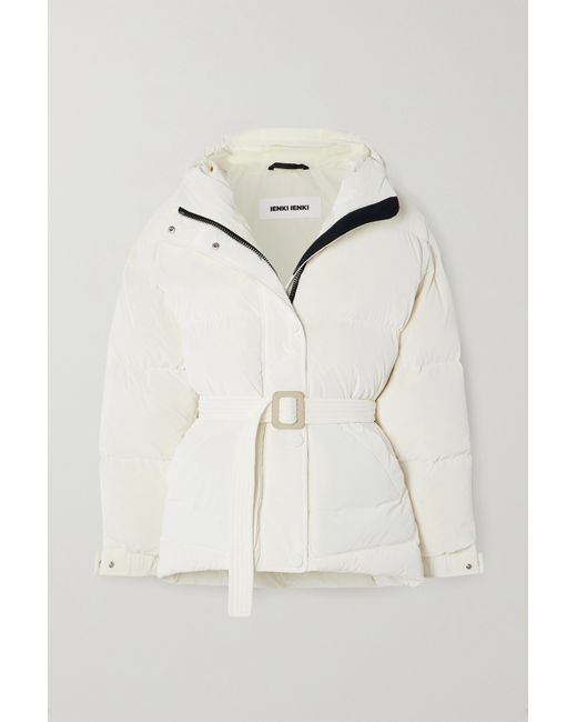 Ienki Ienki Michlin Hooded Belted Quilted Shell Down Jacket