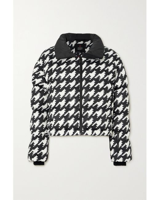 Perfect Moment Nevada Duvet Ii Quilted Houndstooth Down Ski Jacket
