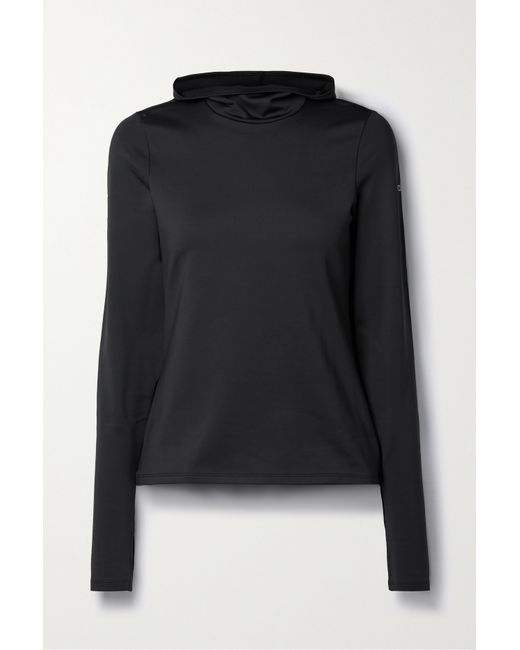 Alo Yoga Airlift Hooded Stretch-jersey Sweatshirt