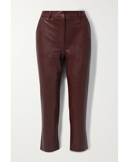 Commando Cropped Faux Leather Straight-leg Pants