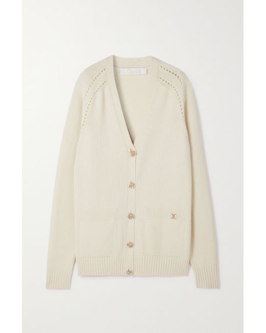 Chloé Net Sustain Recycled Cashmere Cardigan