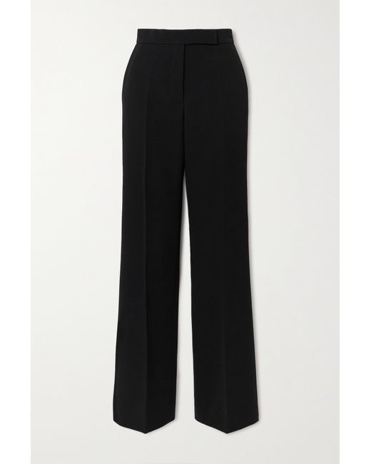 Tory Burch Pleated Crepe Bootcut Pants