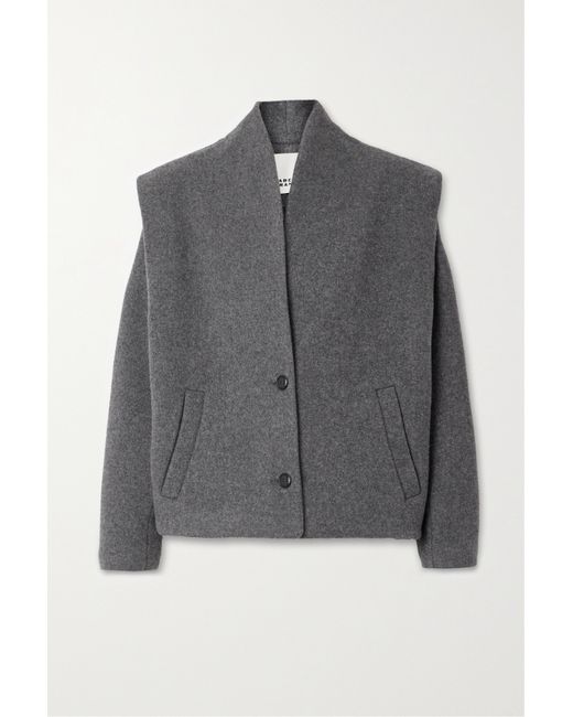 Isabel Marant Drogo Brushed Wool-blend Jacket