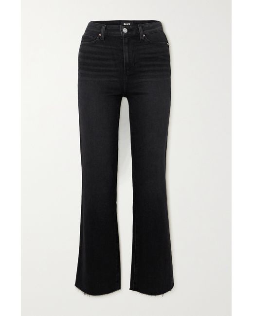 Paige Claudine Cropped High-rise Flared Jeans