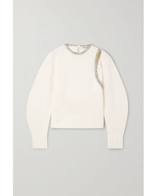 Simkhai Monroe Embellished Cotton-blend Sweater