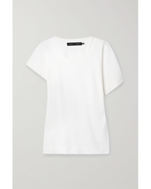 Proenza Schouler Asymmetric Cotton-blend Jersey T-shirt