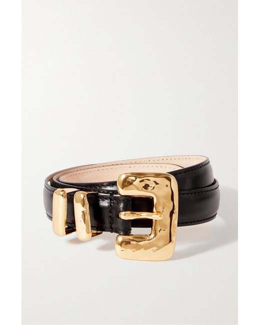 Déhanche Tetra Glossed-leather Belt