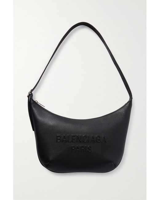 Balenciaga Mary-kate Embossed Leather Shoulder Bag