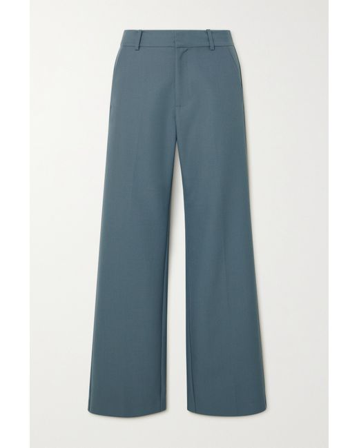 St. Agni Net Sustain Recycled-twill Wide-leg Pants