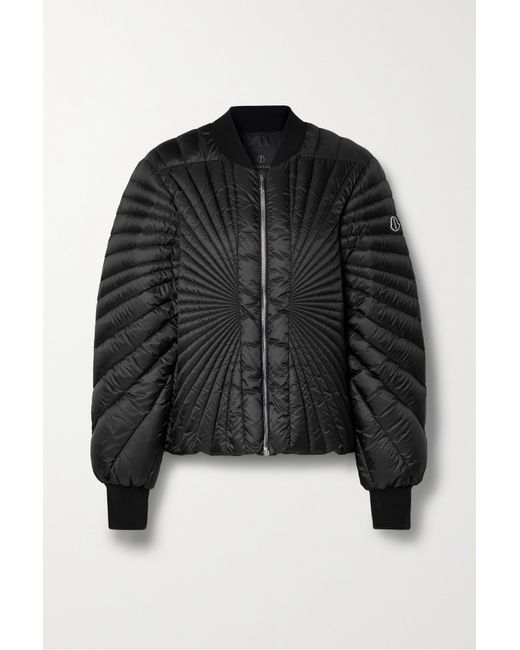 Rick Owens Radiance Flight Quilted Shell Down Bomber Jacket