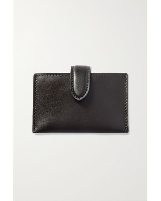 The Row Smooth Leather Cardholder Dark