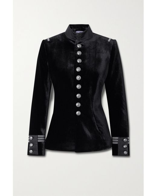 Ralph Lauren Collection Wilmington Embellished Stretch-wool Cady Jacket