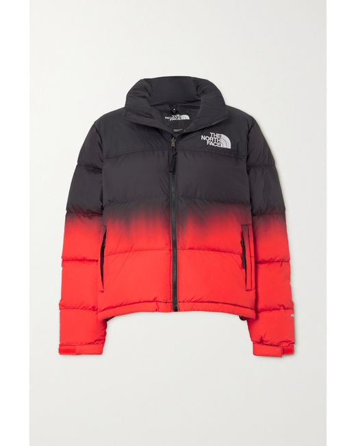 The North Face 1996 Nuptse Cropped Quilted Dégradé Recycled-shell Down Jacket