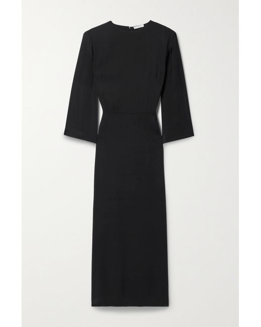 The Row Jery Wool And Silk-blend Maxi Dress