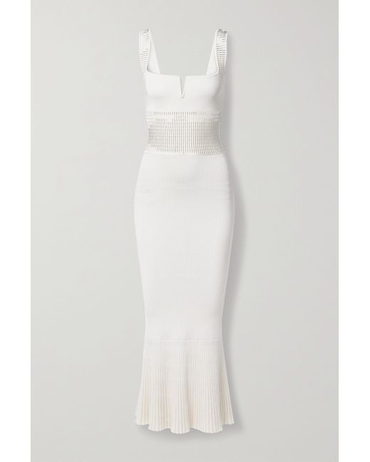 Galvan Orion Embellished Stretch-knit Gown