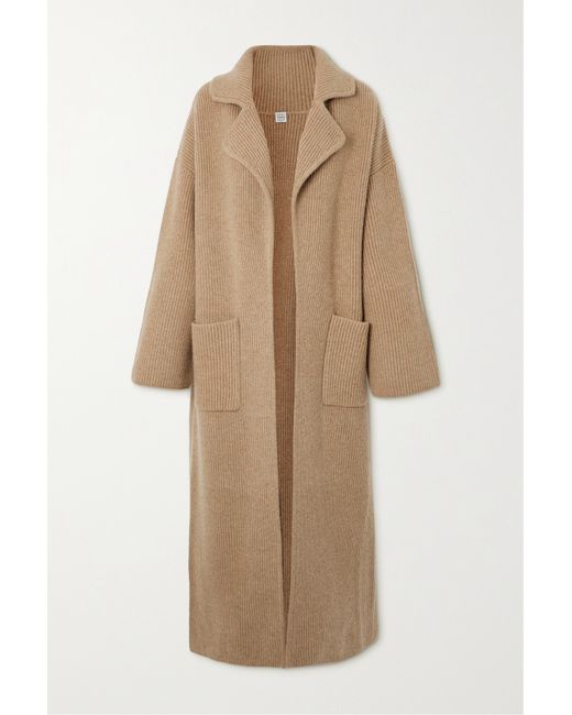 Totême Ribbed Wool-blend Coat