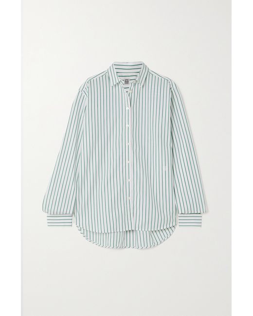 Totême Signature Striped Cotton-poplin Shirt