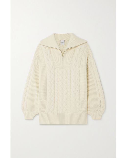 Varley Daria Cable-knit Sweater