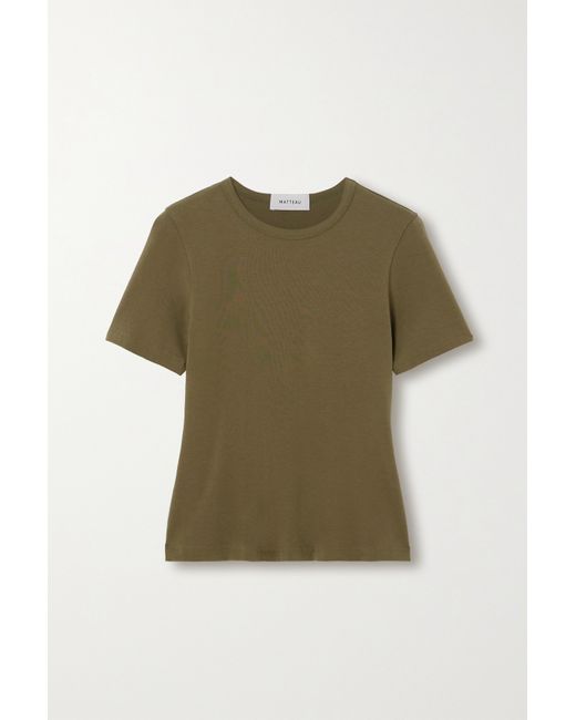 Matteau Net Sustain Organic Cotton-blend Jersey T-shirt