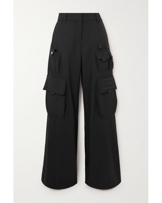 Off-White Toybox Wool Wide-leg Cargo Pants