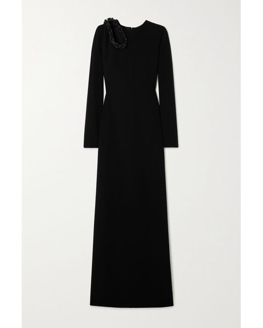 Stella McCartney Cutout Crystal-embellished Crepe Gown