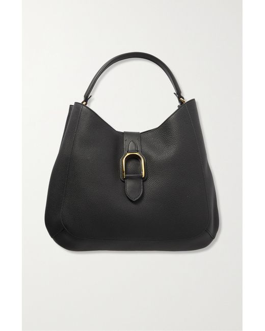 Ralph Lauren Collection Welington Medium Textured-leather Shoulder Bag