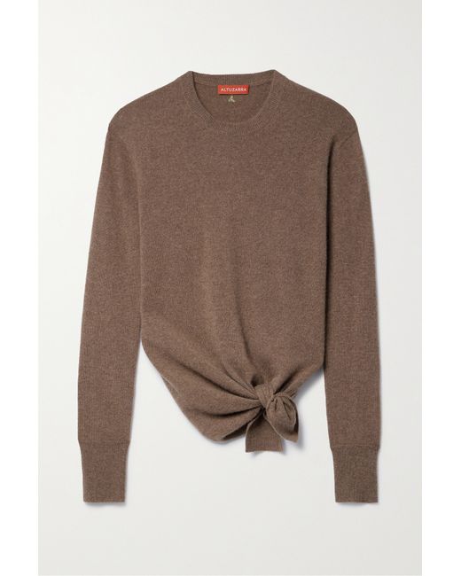 Altuzarra Nalini Tie-detailed Cashmere Sweater