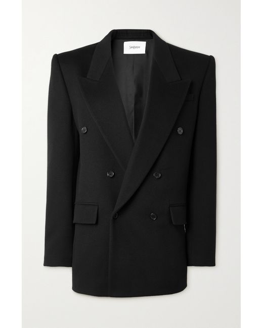 Saint Laurent Double-breasted Wool And Cashmere-blend Blazer