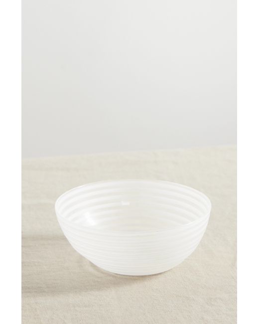 Yali Glass A Nastro Small Striped Glass Bowl