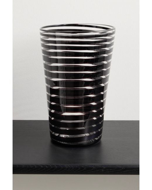 Yali Glass A Nastro Striped Glass Vase