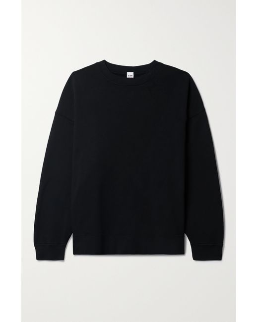 Re/Done Hanes Oversized Cotton-jersey Sweatshirt