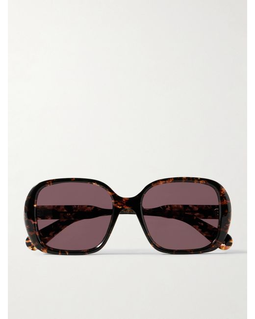 Chloé Gayia Oversized Square-frame Recycled-acetate Sunglasses