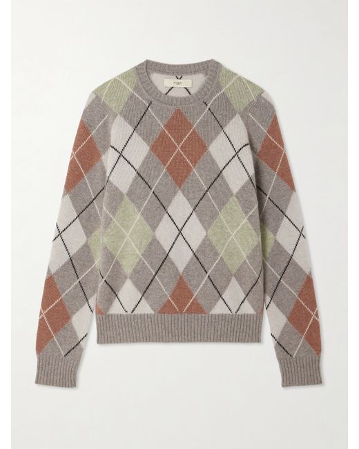 Purdey Argyle Cashmere Sweater