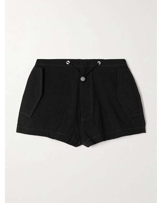 Dion Lee Parachute Organic Cotton-blend Twill Shorts