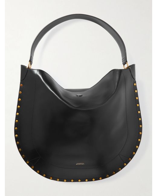 Isabel Marant Oskan Studded Leather Shoulder Bag