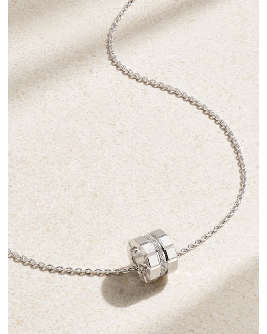 Chopard Ice Cube Pure Mini 18-karat White Diamond Necklace