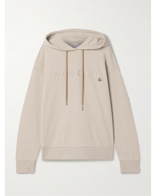 Moncler Embroidered Cotton-jersey Hoodie