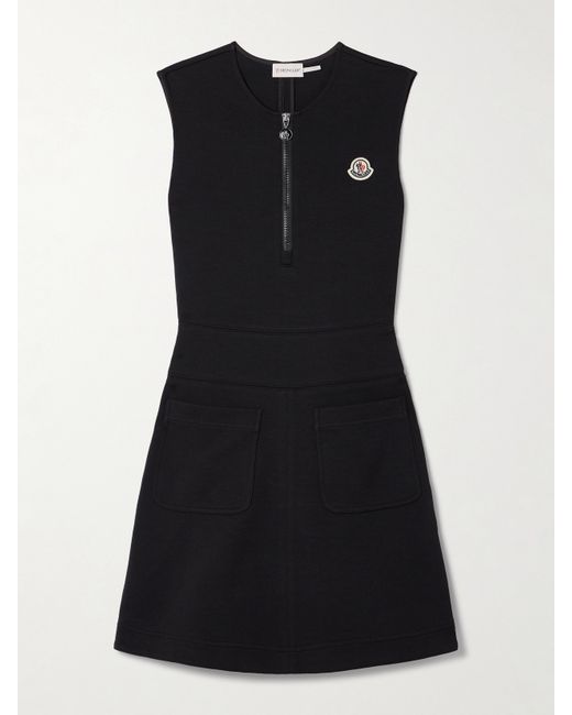 Moncler Cotton-blend Jersey Mini Dress