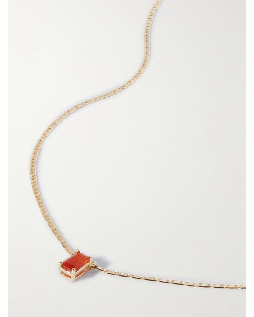 Loren Stewart Net Sustain Valentino 14-karat Recycled Gold Opal Necklace