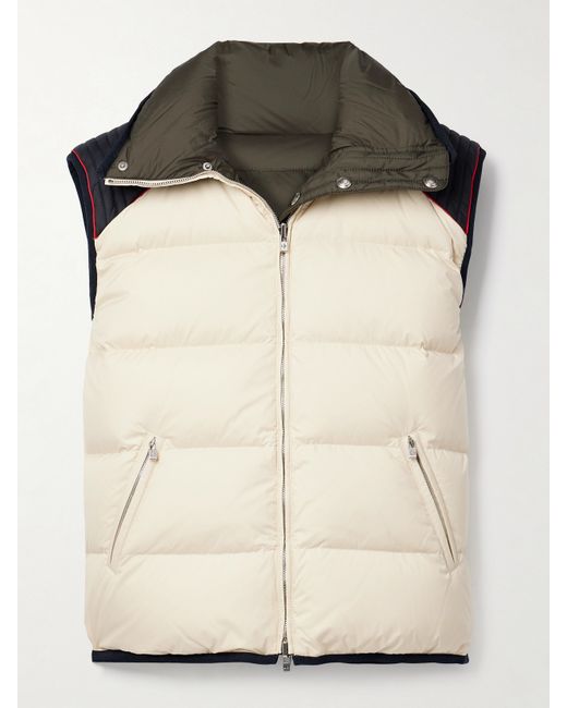 Loro Piana Andry Reversible Two-tone Quilted Shell Down Vest