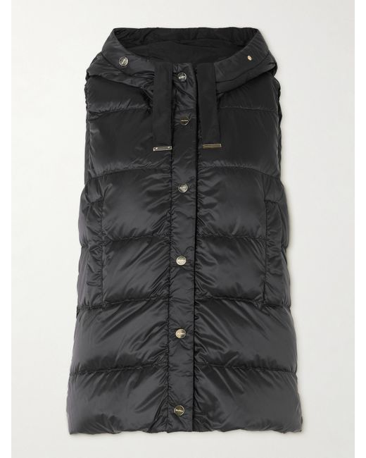 Max Mara The Cube Hooded Quilted Shell Down Vest