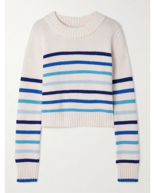 La Ligne Mini Marin Striped Wool And Cashmere-blend Sweater